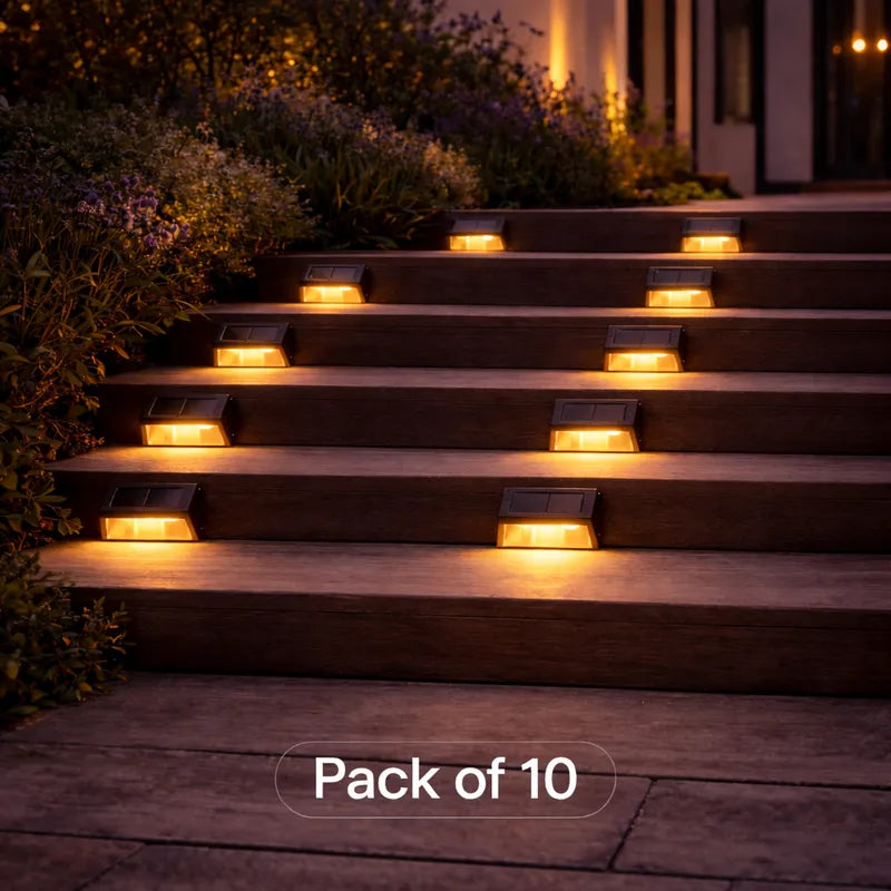 Solar Powered Stair Lights