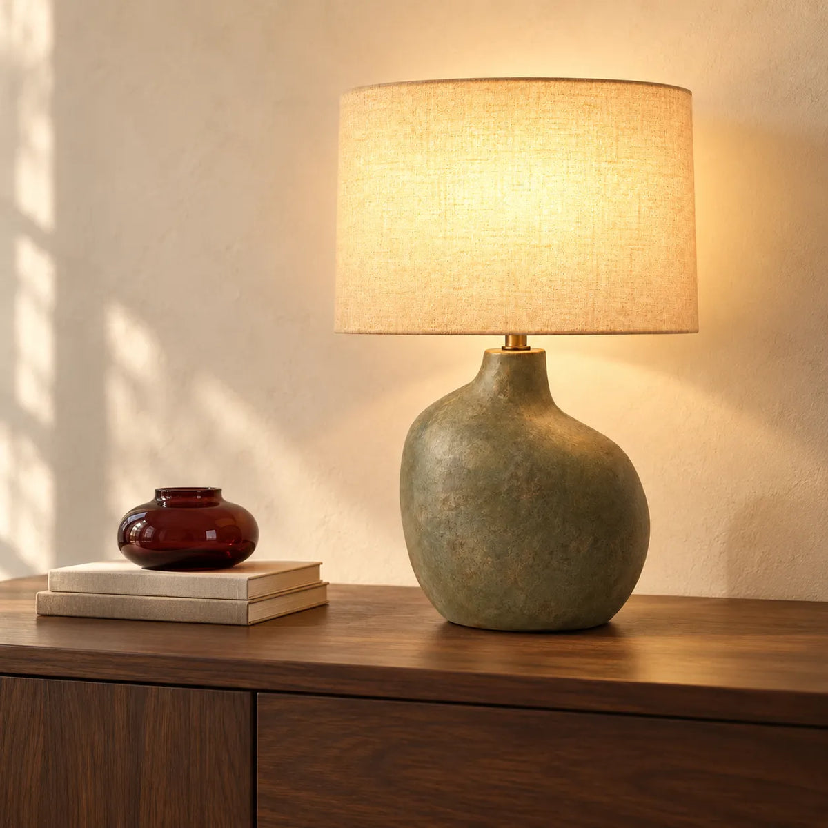Liora Sculptural Ceramic Table Lamp