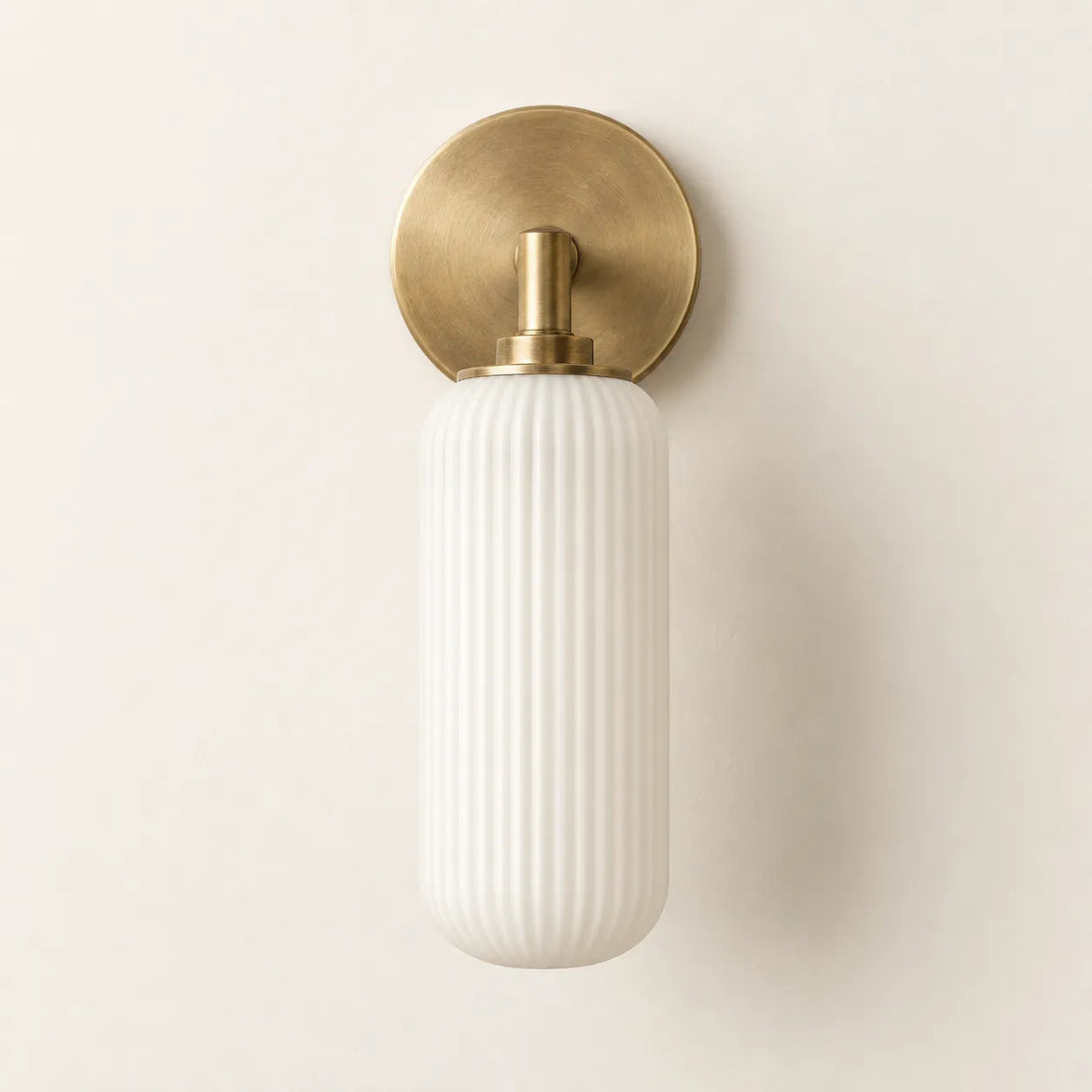 Maren Ribbed Glass Wall Sconce