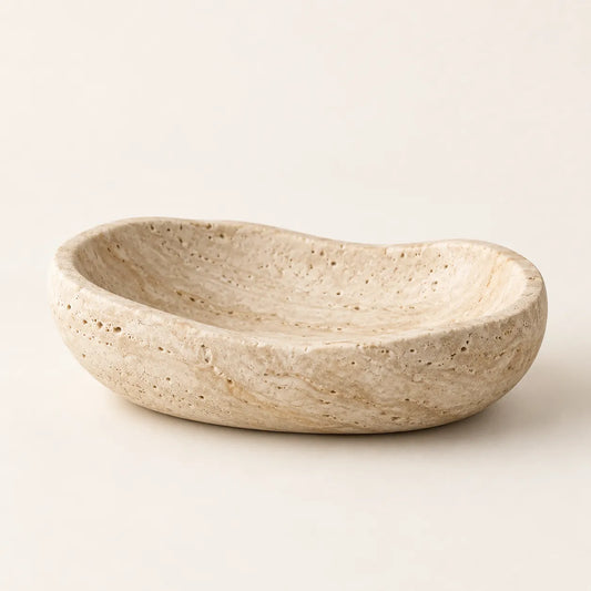 Orla Travertine Catchall Bowl