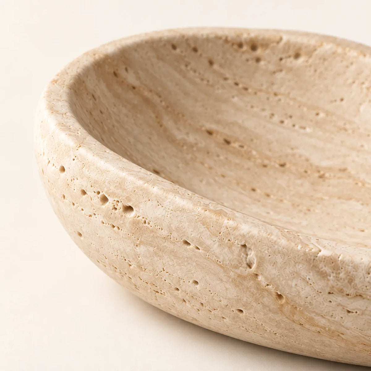 Orla Travertine Catchall Bowl