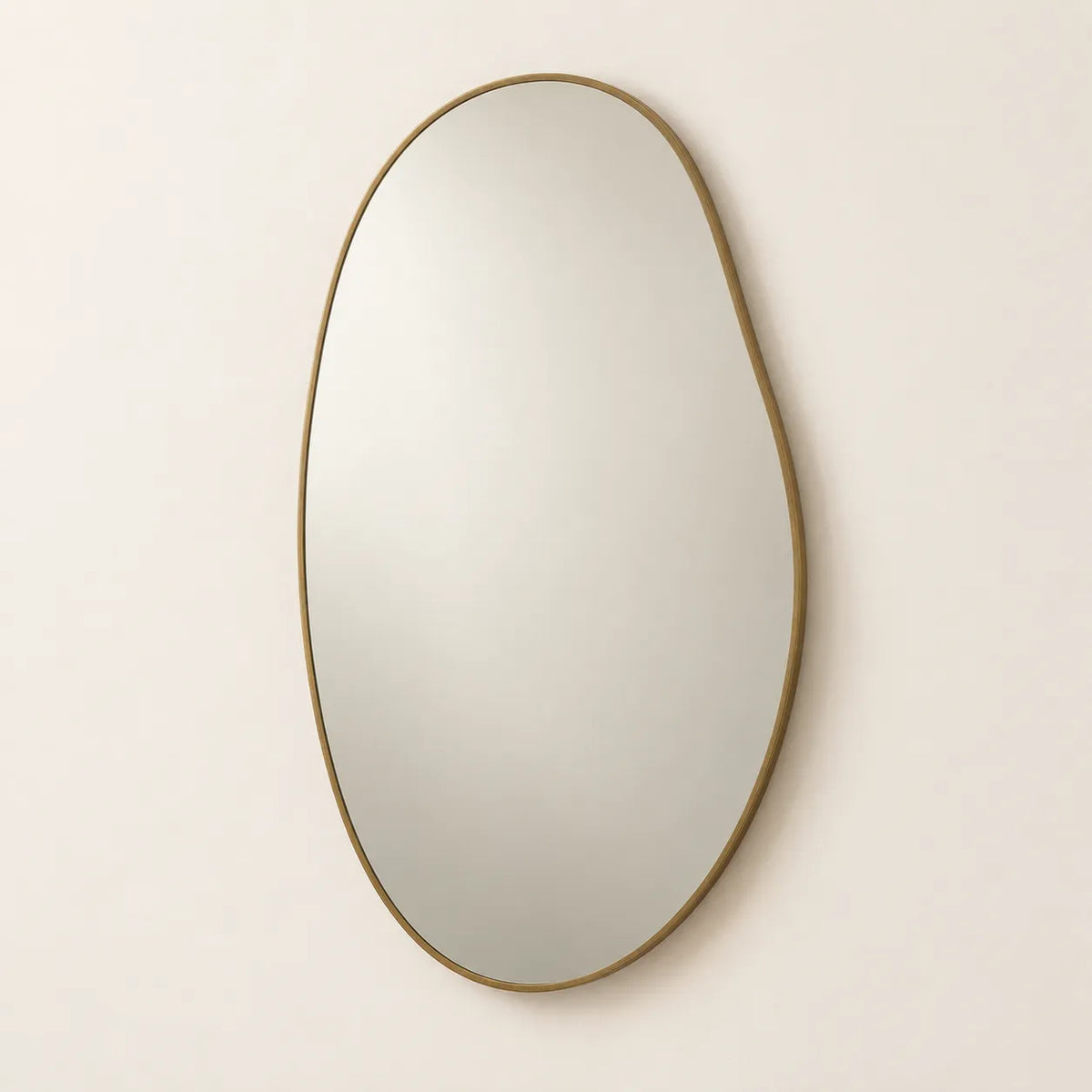 Aurelia Organic Brass Wall Mirror