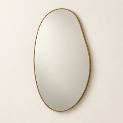 Aurelia Organic Brass Wall Mirror