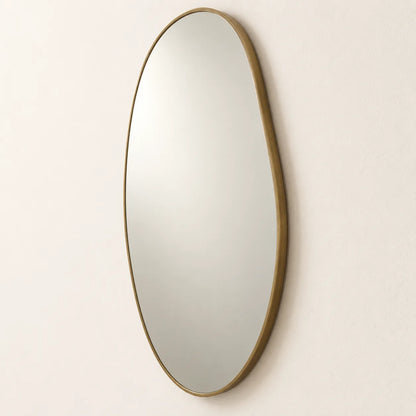 Aurelia Organic Brass Wall Mirror