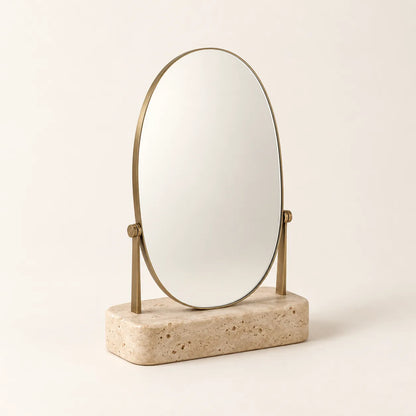Oren Travertine Table Mirror