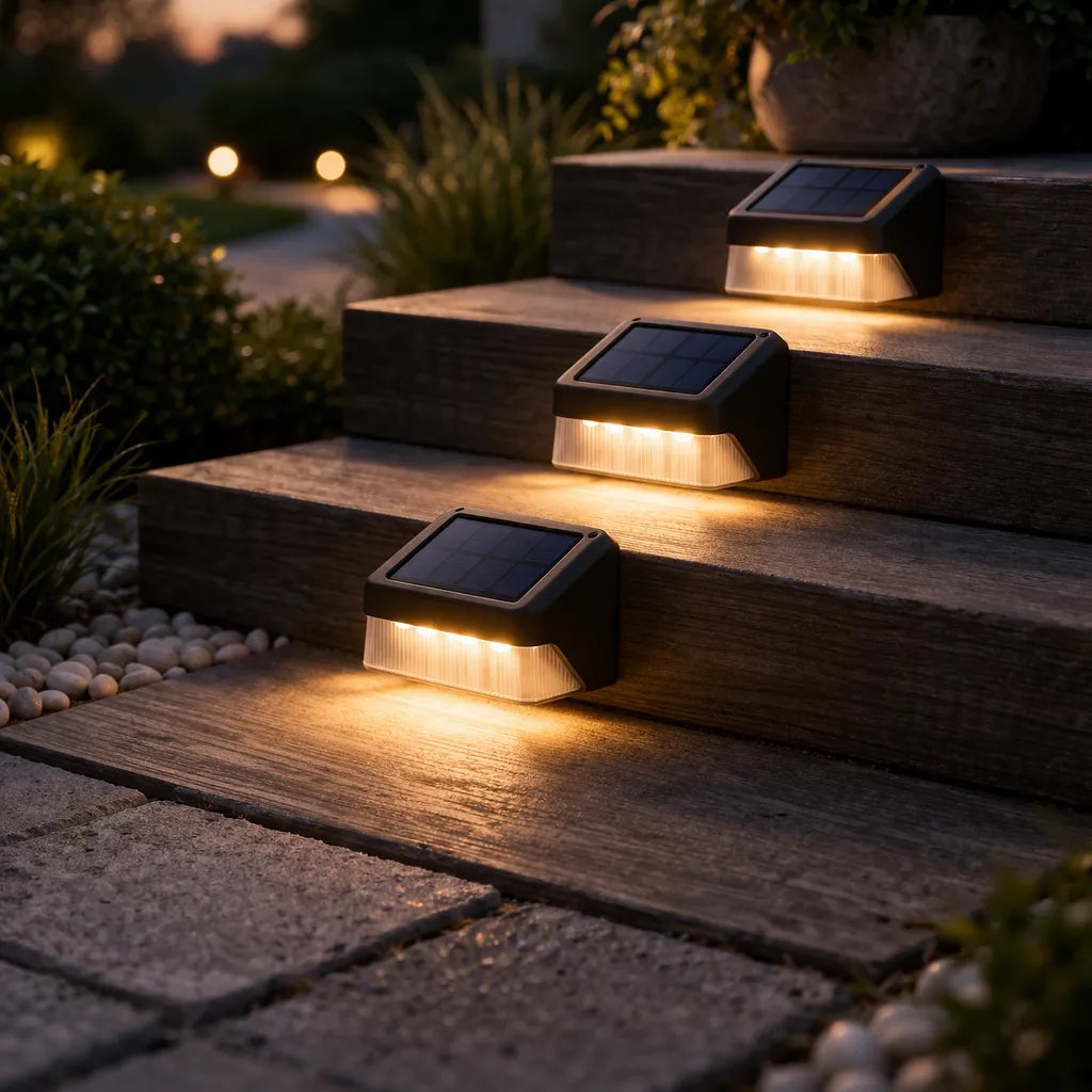 Solar Powered Stair Lights
