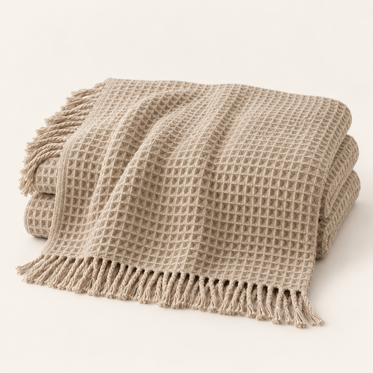 Marlow Waffle Cotton Throw