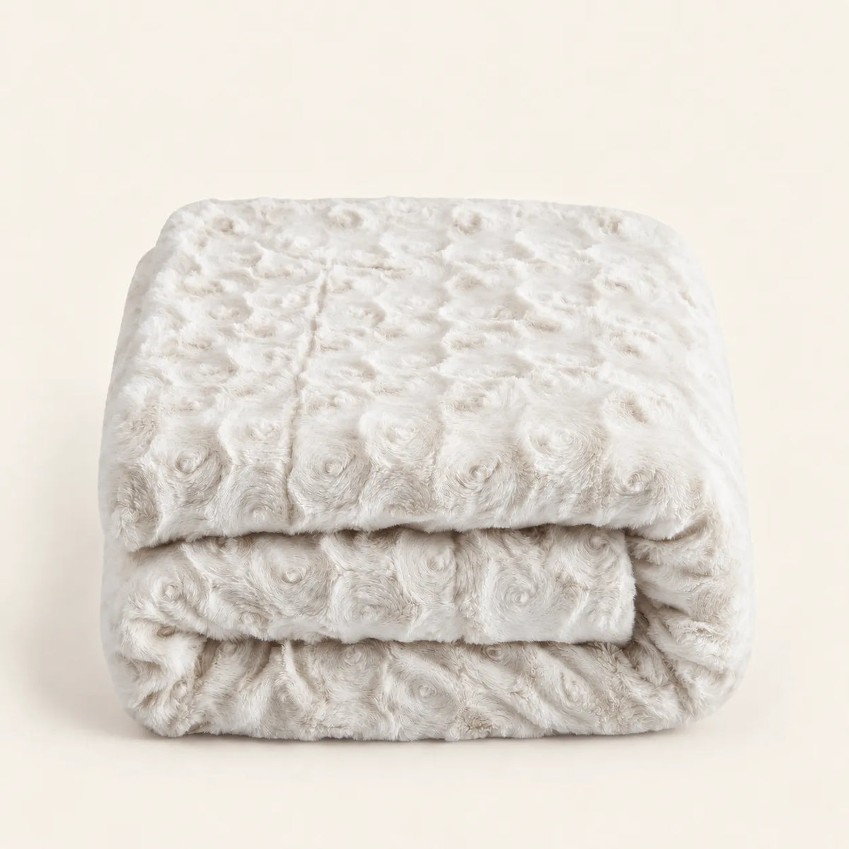 White Roses Fluffy Soft Blanket