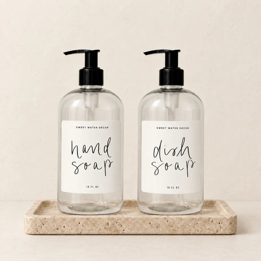 Clear Plastic Countertop Dispenser Set of 2