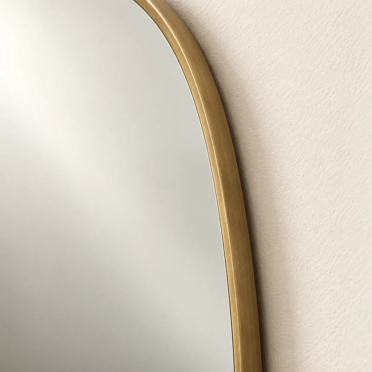 Aurelia Organic Brass Wall Mirror