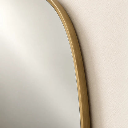 Aurelia Organic Brass Wall Mirror