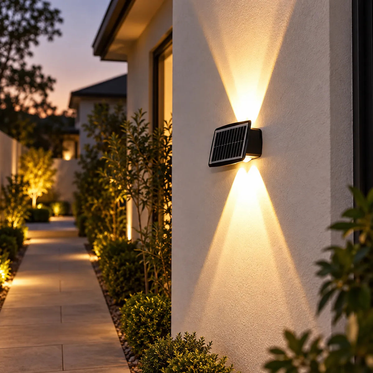 Solar Powered Wall Sconce