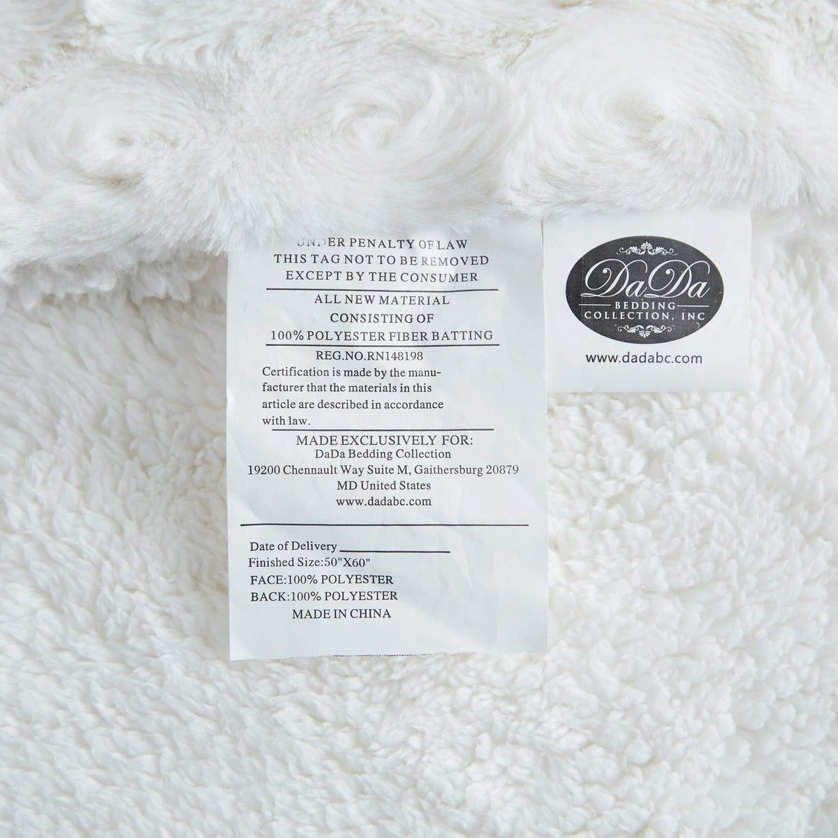White Roses Fluffy Soft Blanket