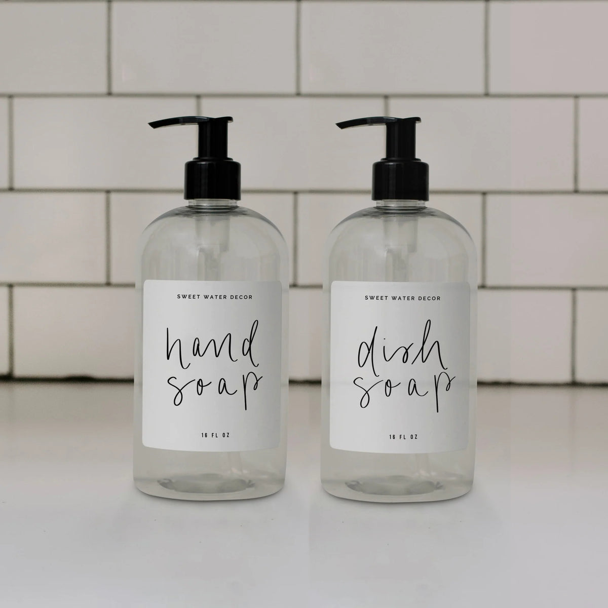 Clear Plastic Countertop Dispenser Set of 2